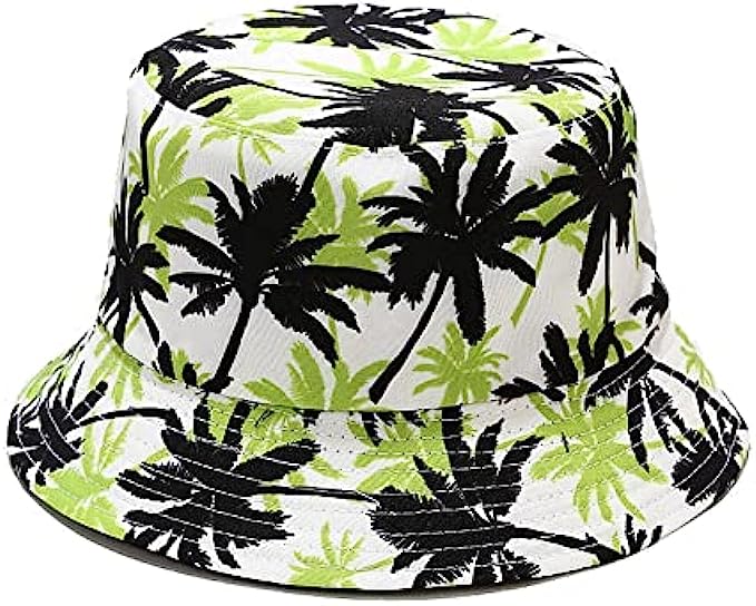 Quanhaigou Bucket Hat for Men Women,Packable Reversible Printed Sun Hats,Fisherman Outdoor Summer Travel Hiking Beach Caps