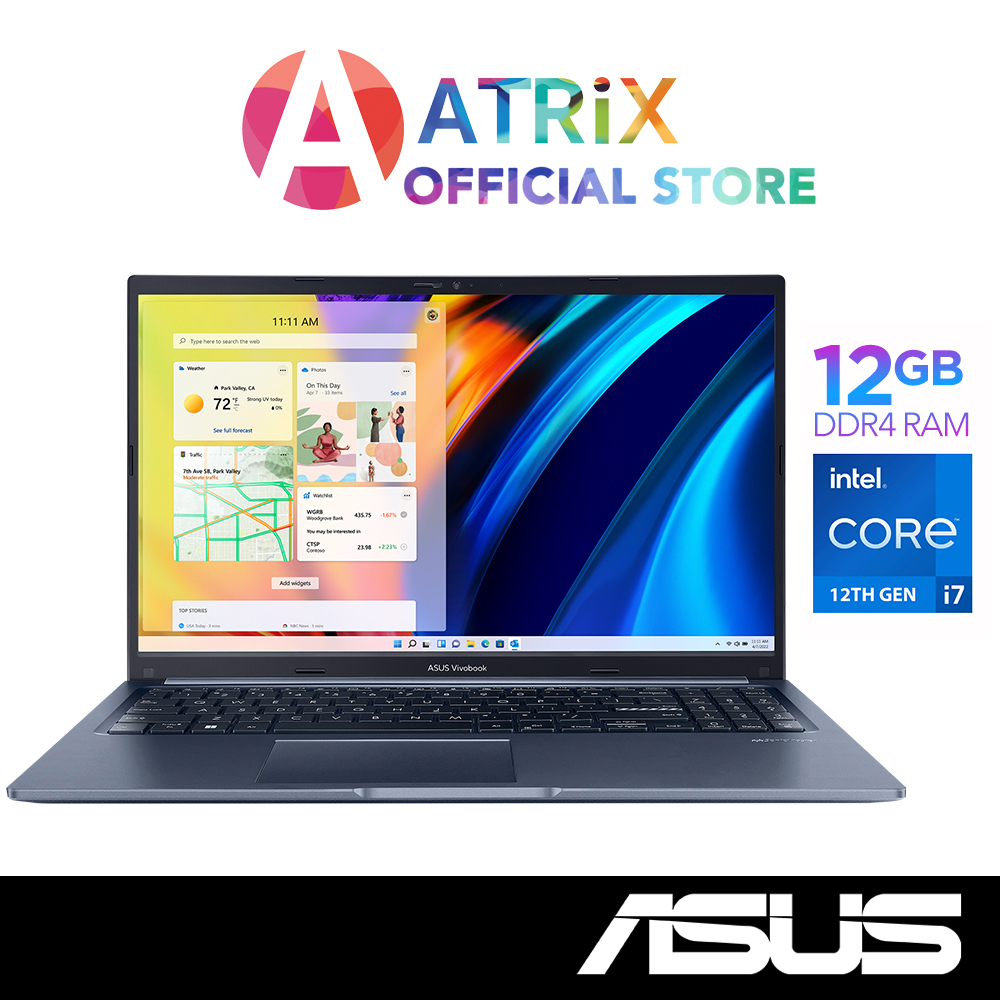 【Express Delivery】ASUS Vivobook 15 | X1502ZA-BQ274W | 15.6" FHD (1920x1080) | i7-1260P | 12GB RAM | 512GB SSD | 2Y